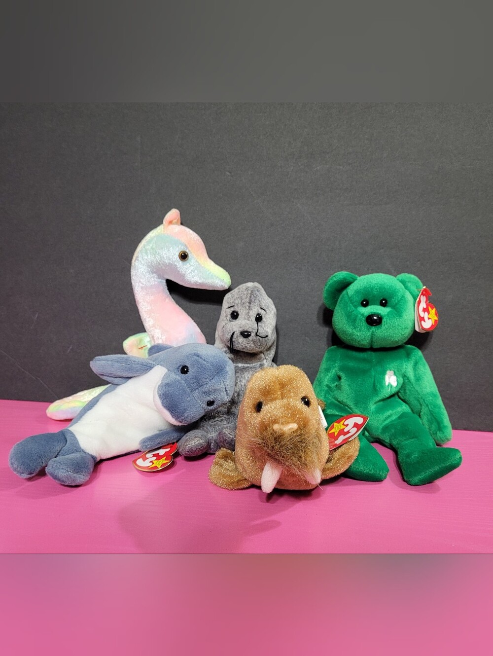 TY Beanie Babies Plush Animals Set Of 5 (1732)